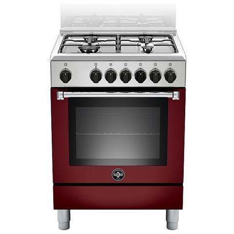 LA GERMANIA - Cucina Elettrica AMN664EVIV 4 Fuochi a Gas Forno Elettrico  Multifunzione Classe A Dimensioni 60 x 60 cm Colore Vino Serie Americana -  ePRICE