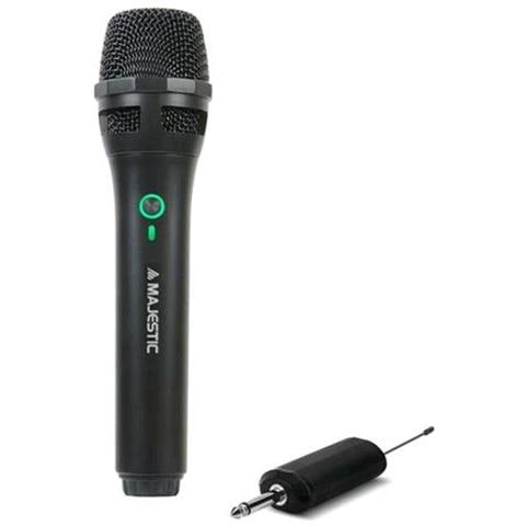 MIC-601W Microfono Wireless UHF con Ricevitore Ricaricabile Nero - Foto 3