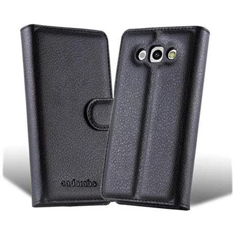 Custodia Compatibile Con Lg L60 In Nero Carbone - Coperchio Protettiva Con Chiusura Magnetica, Funzione Stand E Tasca Per Le Carte - Foto 13