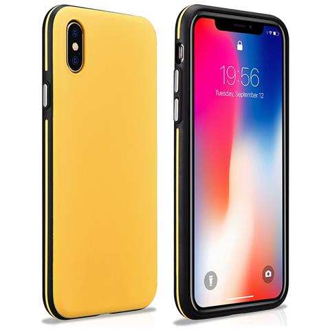 Iphone X / Xs Di Copertura Posteriore Ultra Sottile Giallo Colorato - Foto 1