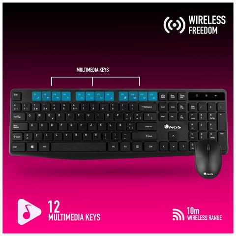 Bundle Wireless Mouse + Tastiera 2.4ghz, - Foto 2