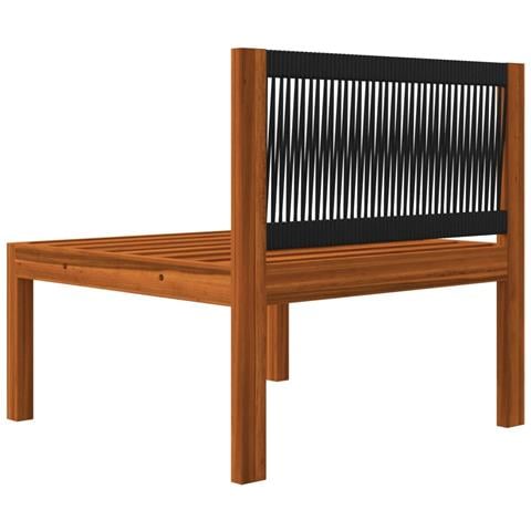 Set Divani da Giardino 6 pz con Cuscini Crema Massello Acacia - Foto 2