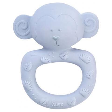 Anello Per Dentizione Jungle Party Gomma Blu - Foto 1