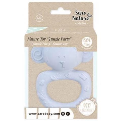 Anello Per Dentizione Jungle Party Gomma Blu - Foto 2