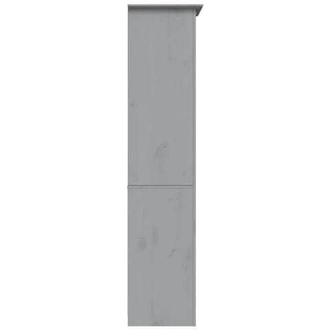 Libreria BODO 5 Ripiani 82x40x173 cm Legno Massello Pino Grigia - Foto 4