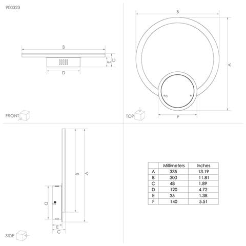 Plafoniera Moderna Parrapos-z Led Acciaio Nero - Foto 3