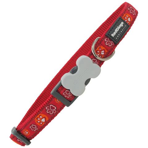 Collare Per Cani Red Dingo Impronta Di Animale (41-63 Cm) (2,5 X 41-63 Cm) - Foto 1