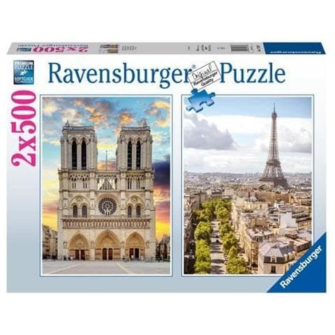 Puzzle Paris & Notre Dame 2 X 500 Pezzi - Foto 1