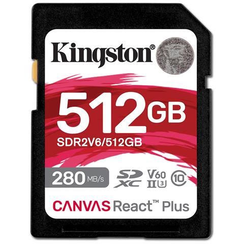 Technology 512gb Canvas React Plus Sdxc Uhs-ii 280r / 150w U3 V60 For Full Hd / 4k (sdr2v6/512gb) - Foto 1