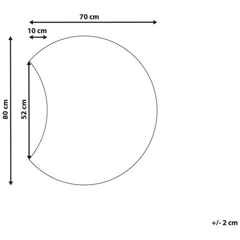 Specchio Cambrai 80 Cm 70 Cm Blu - Foto 6