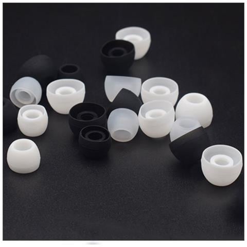 Gommini In Silicone Per Auricolari Da 4,5-6 Mm 3 Misure 15 Paia Transparent - Foto 5