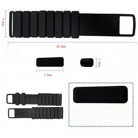 Pesi Regolabili Per Polso E Caviglia Black - Foto 5