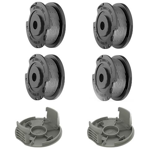 Set Di Ricambio Bobina E Coperchio Per Bosch Easy Grasscut Confezione Da 4 - Foto 1