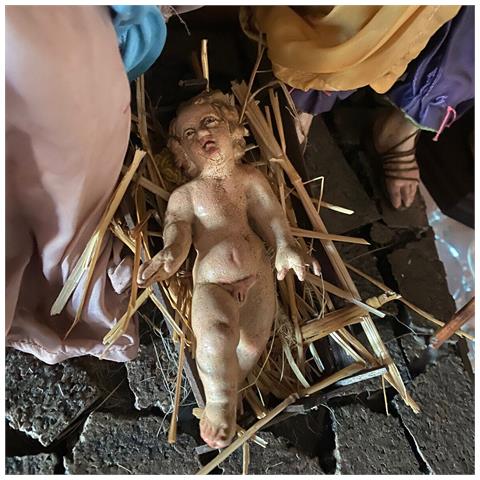 Nativita' San Gregorio Armeno Natale Presepe Giuseppe Maria Gesu' Dipinti Mano - Foto 2
