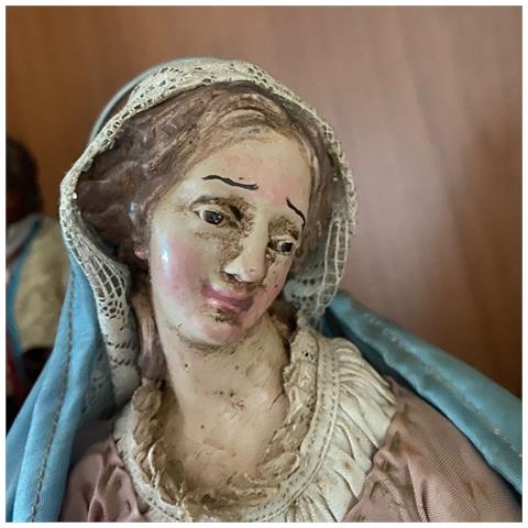 Nativita' San Gregorio Armeno Natale Presepe Giuseppe Maria Gesu' Dipinti Mano - Foto 4