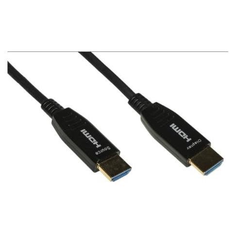 Cavo   Hdmi 2.0 To Hdmi. M/m. 15mt. Aoc Fibra Ottica Ibrido. Hdcp. Arc. Edid 4k - 60hz. 4-4-4. Nero. Lkchd15f - Foto 1