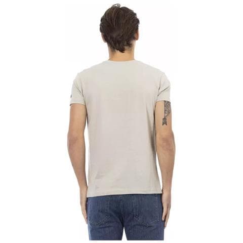 Maglietta In Cotone Beige - L - Foto 3