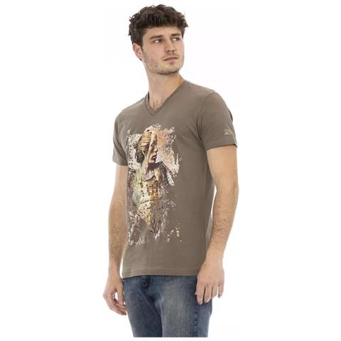 Maglietta In Cotone Marrone - Xxl - Foto 2