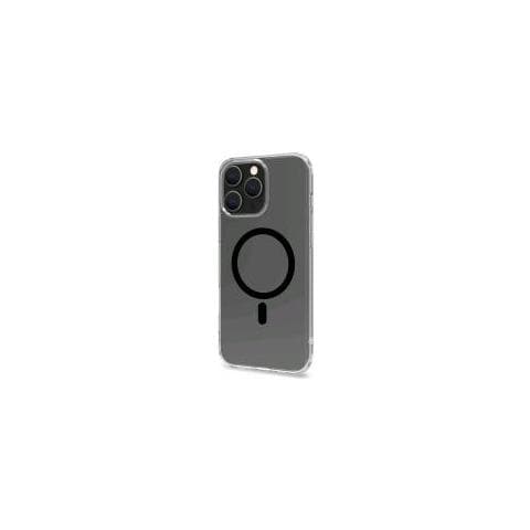 Apple Iphone 16 Pro Max Cover In Morbido Tpu Trasparente Compatibile Magsave Modulo Magnetico Circolare Nero - Foto 1