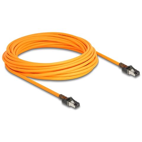 Cavo di rete RJ45 con funzione di ricerca porte USB Type-C Autotracciamento Cat. 6A S /FTP 10 m arancione - Foto 1