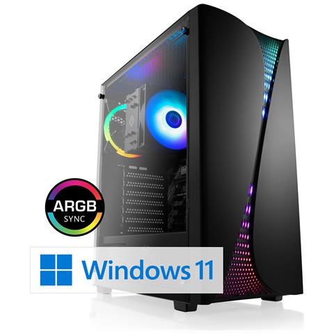 Gaming Pc M11600h Amd Ryzen 5 9600x 6x 3900 Mhz / 32 Gb Ram Ddr5 / Ssd 1 Tb / Amd Radeon Graphics / Windows 11 Home - Foto 1