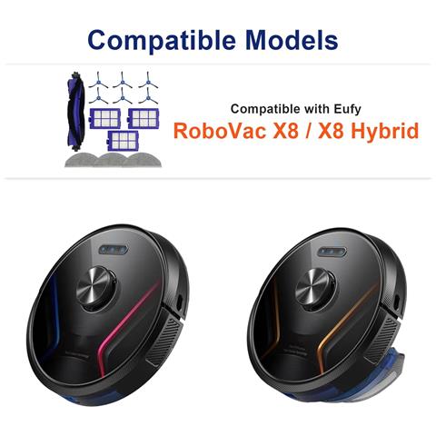 Kit Di Ricambi Per Robot Aspirapolvere Eufy Robovac X8/x8 Hybrid - Foto 6