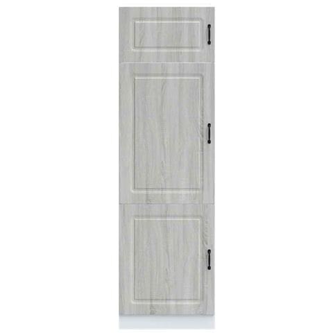 Armadio Da Cucina Kalmar Grigio Sonoma In Legno Multistrato - Foto 3