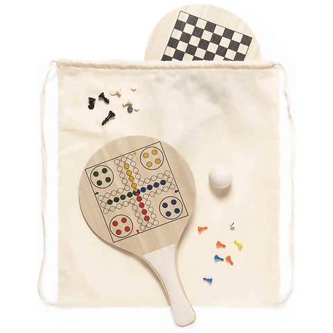 Pale Da Spiaggia Pecter, Con Scacchi, A E Ludo. 19x0,6x33 Cm. Beige - Foto 5