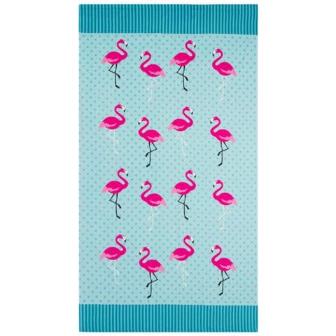 Telo Mare Grande 100x180 Spugna Spiaggia Piscina Maui Mini Flamenco D16 - Foto 1