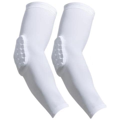 2 Pezzi Supporto Per Gomito Sportivo White L - Foto 1
