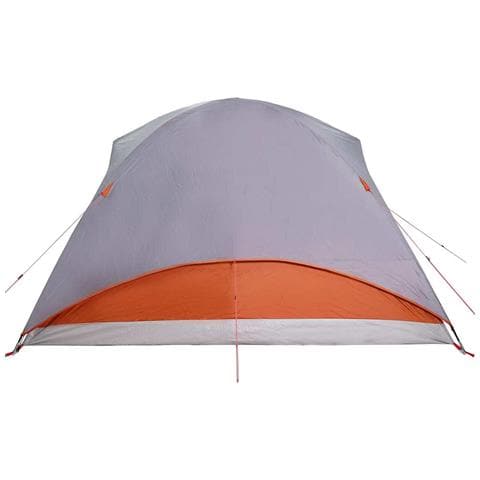 Tenda Familiare a Tunnel 6Persone Grigia Arancione Impermeabile - Foto 8