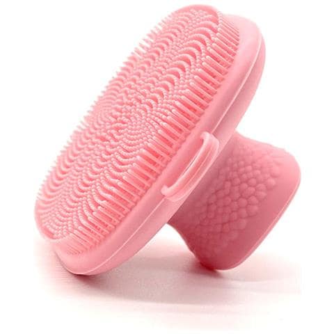 Spazzola Portatile In Silicone Per La Pulizia Del Viso Per Il Trucco Pink - Foto 1