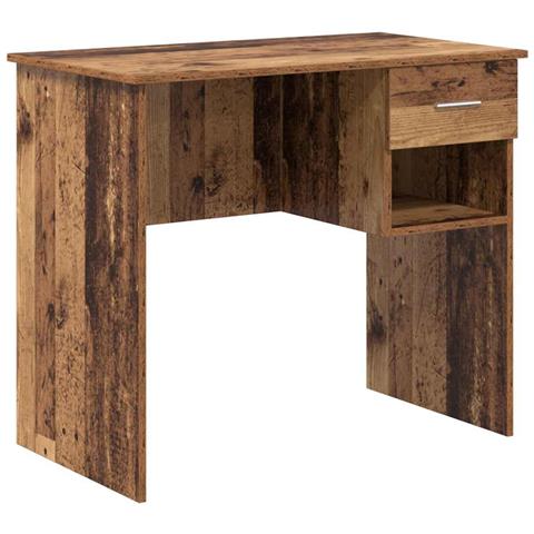 Scrivania con stoccaggio Legno Antico 90x49.5x75 cm Legno ingegnerizzato - Foto 1