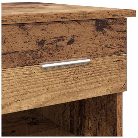 Scrivania con stoccaggio Legno Antico 90x49.5x75 cm Legno ingegnerizzato - Foto 9