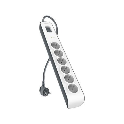 BSV603VF2M-V2 protezione da sovraccarico Grigio, Bianco 6 presa (e) AC - Foto 1