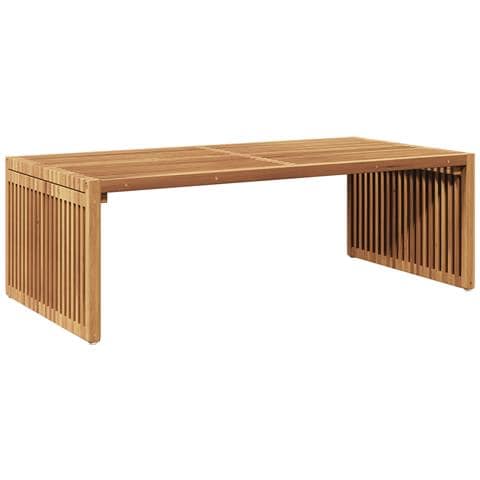 Tavolo Laterale da Giardino 110x55x35.5 cm Legno Massello di Teak - Foto 1