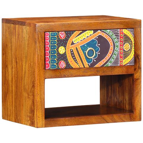Comodini 2 pezzi 40x35x35 cm Legno massello di acacia - Foto 2