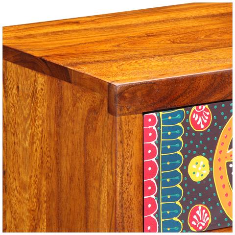 Comodini 2 pezzi 40x35x35 cm Legno massello di acacia - Foto 9