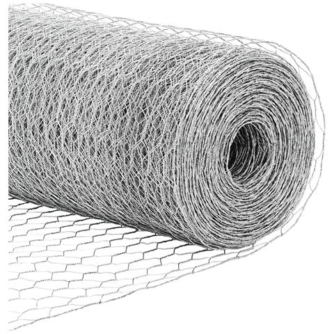 Recinzione esagonale 0,8x50 m in acciaio zincato, Pali per recinzione 13 pezzi Ø32 mm 120 cm in acciaio zincato - Foto 9