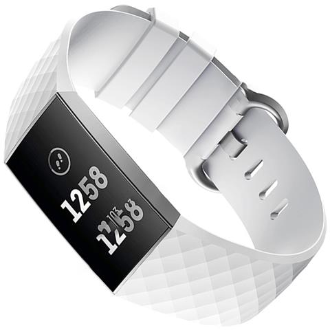 Cinturino Per Orologio In Silicone Bianco Per Fitbit Charge 4/3 - Grande - Foto 3