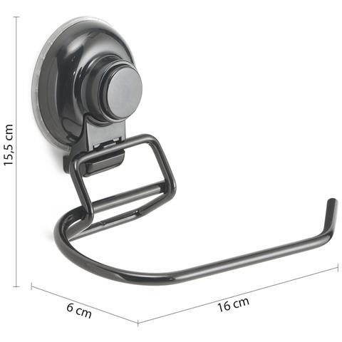 Portarotolo Da Muro In Metallo E Resine Termoplastiche Ho24 Serie Hot Nero Matt - Foto 2