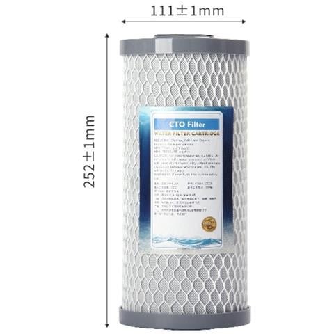 Cartuccia Filtro Acqua A Blocco Di Carbone Da Guscio Di Cocco Big Blue Da 10 Pollici Per Filtrazione Domestica Completa - Foto 4