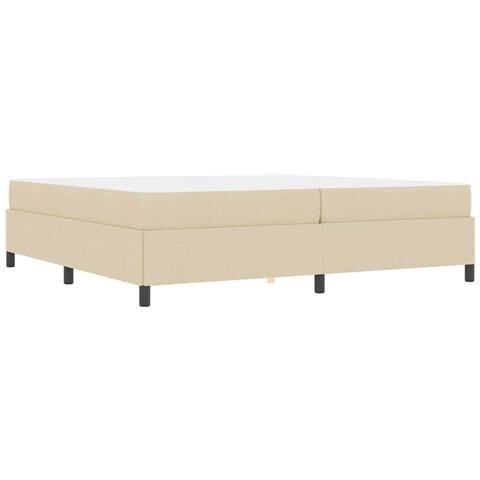 Letto a molle Crema e Nero 200 x 200 cm - Foto 9
