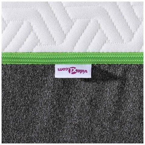 Materasso Bianco e Grigio 140 x 190 cm Molle Insacchettate - Foto 9