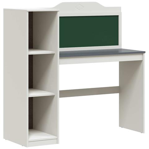 Scrivania Lavagna Bianco e grigio 120 x 45 x 118.5 cm - Foto 1