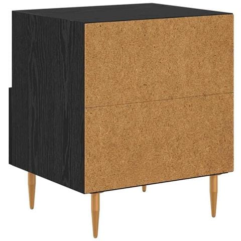 Comodino 2 pcs Nero 40 x 35 x 47,5 cm Legno multistrato - Foto 9