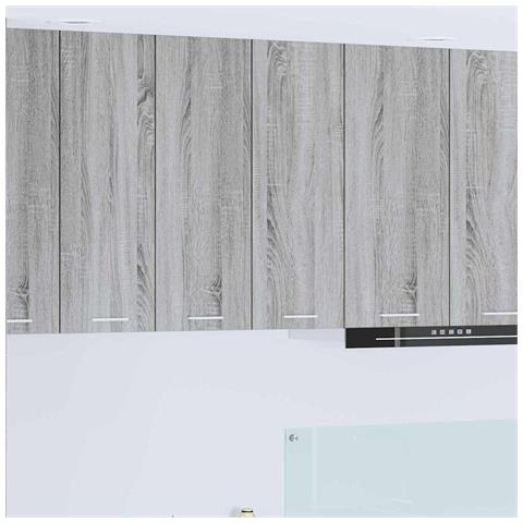 Armadio pensile con porta Riga Grigio Sonoma 60 x 31 x 80 cm - Foto 2