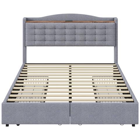 Letto Matrimoniale Con 4 Cassetti E Caricatore Usb - Foto 2