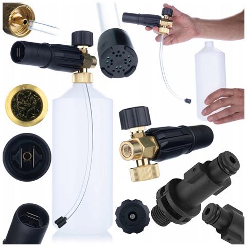 Pistola Schiumogena S0401 1000ml Per Idropulitrice G1/4f, Ugello 1,23mm | Alta Pressione 220bar | Compatibile Con Bosch - Foto 1