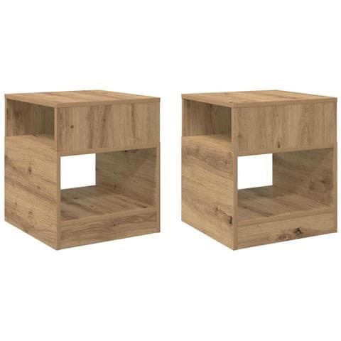 Tavolino 2 pcs Rovere artigianale 40,5 x 40 x 45 cm - Foto 1